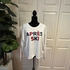 Grayson Threads White Sweatshirt with Red Detail